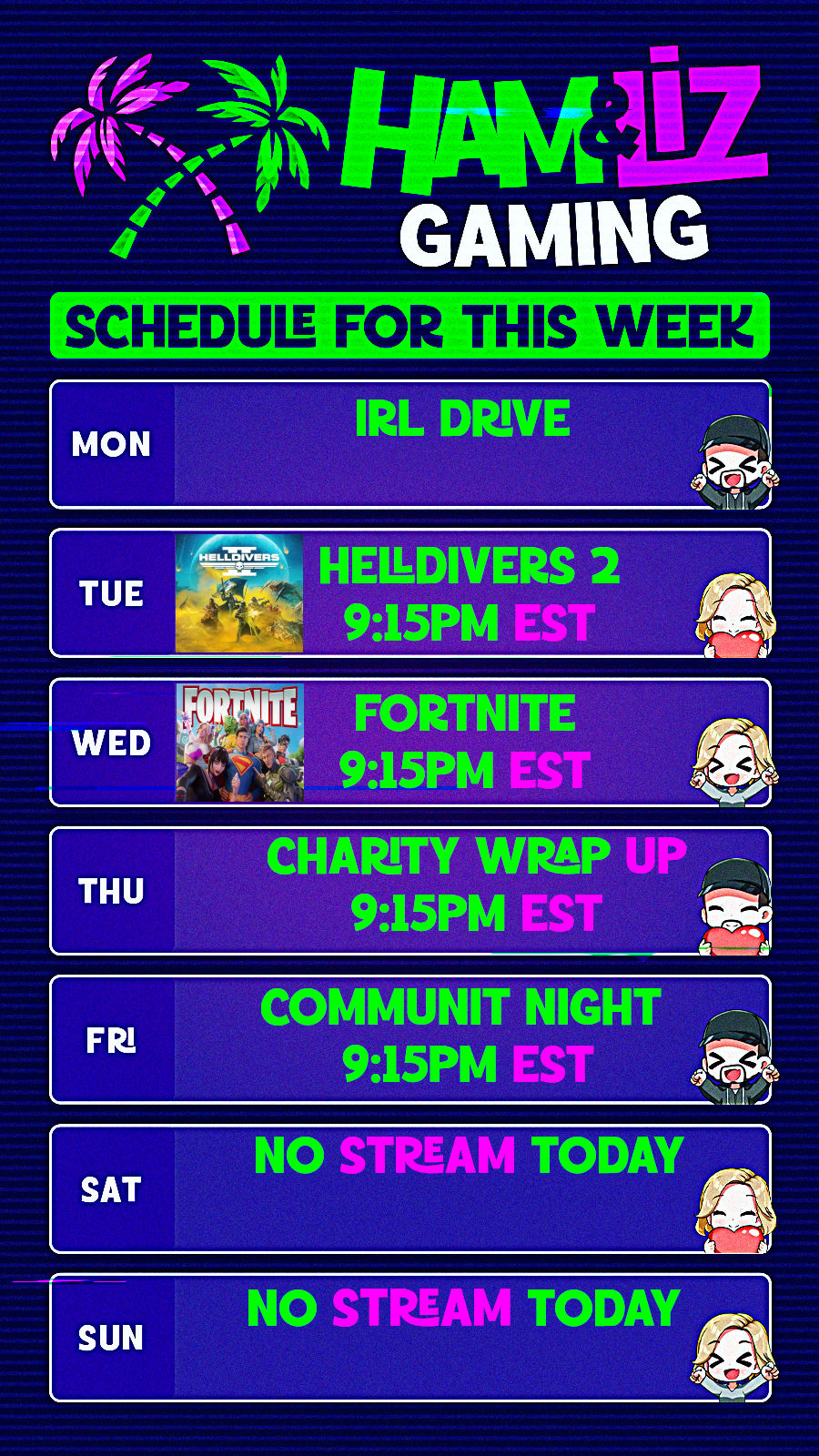 Weekly Schedule